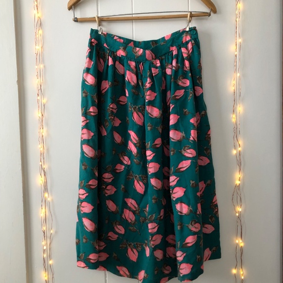 Sweetest Vintage Rosebud Handmade Skirt size Small - Picture 5 of 6